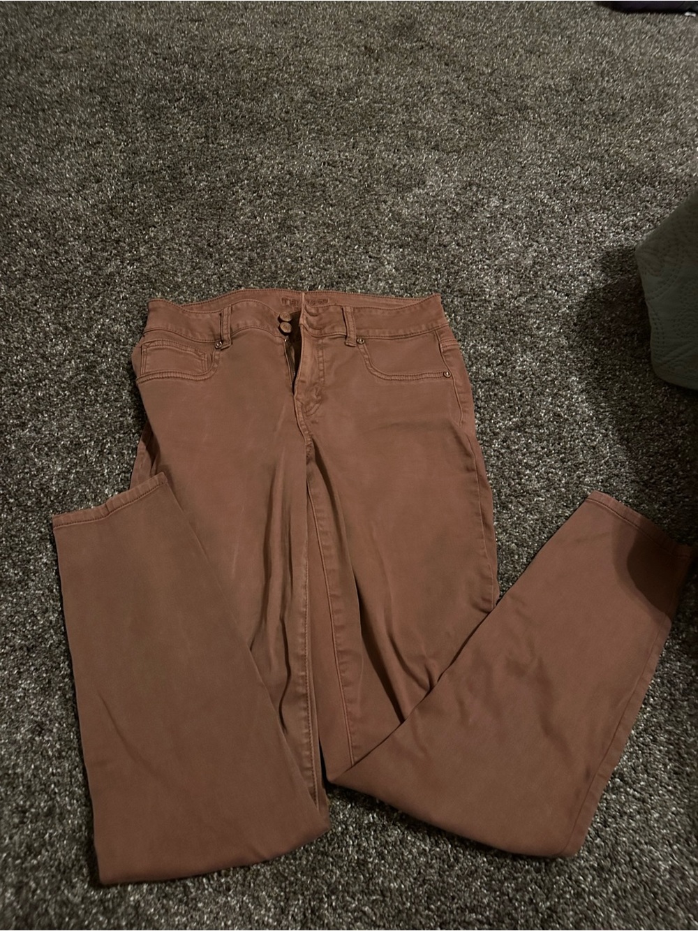 Source Unknown Rust-Brown Skinny Pants